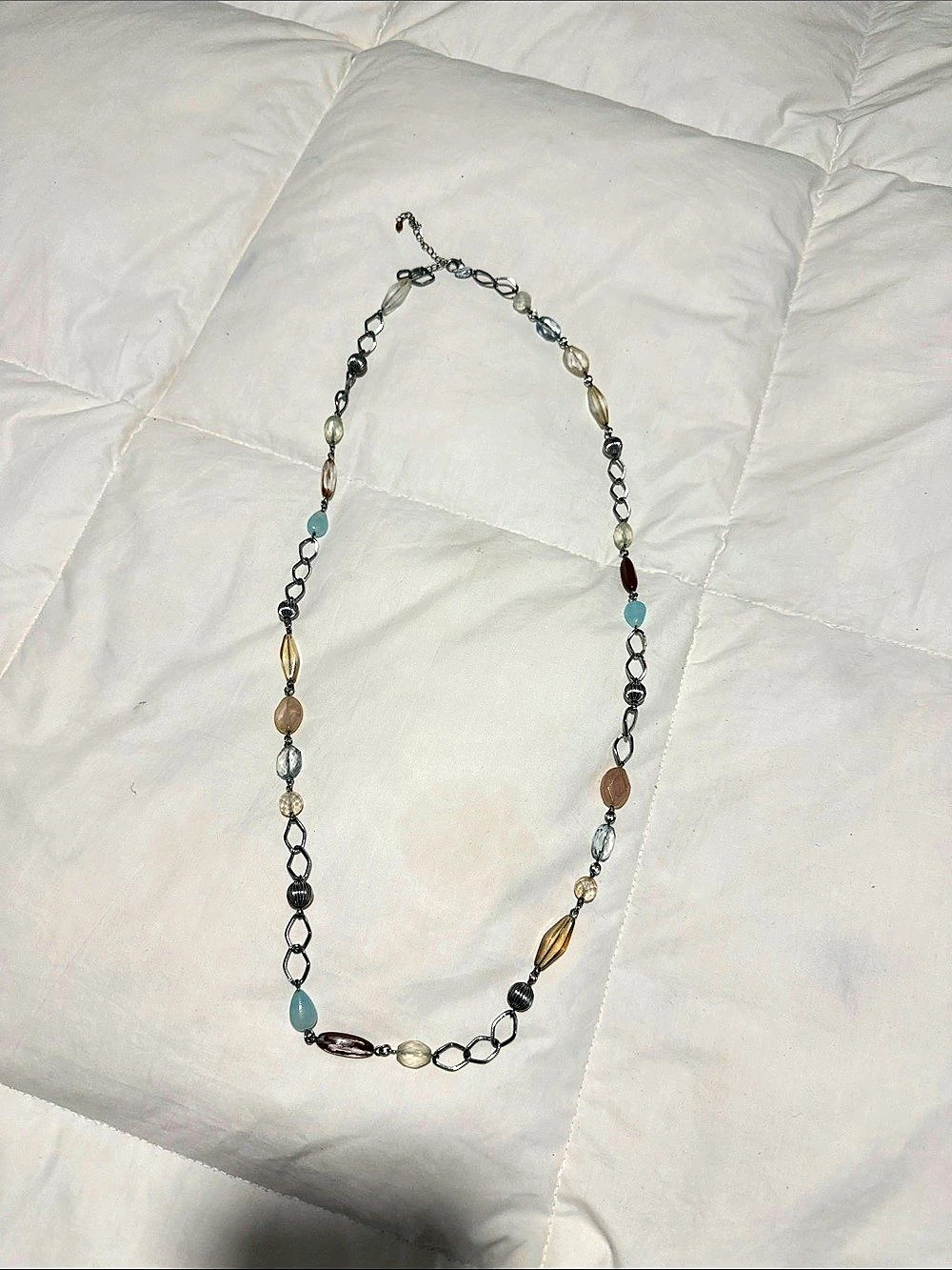 Lia Sophia Multicolor Beaded Necklace Like New